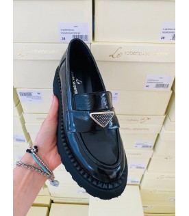 Лоферы лак Roberto Serpentini 