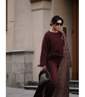 Джемпер с рюшей 