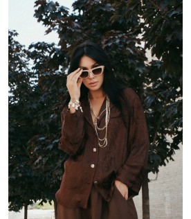 Рубашка Simona Corsellini с питоном принтом 